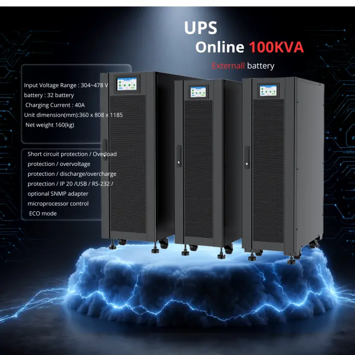 UPS 100kVA Online Farsan سه فاز با نمایشگر لمسی رنگی