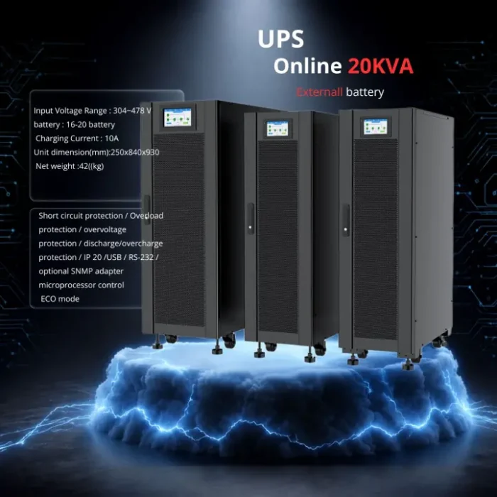 `20kva Online Farsan مدل سه فاز با نمایشگر لمسی