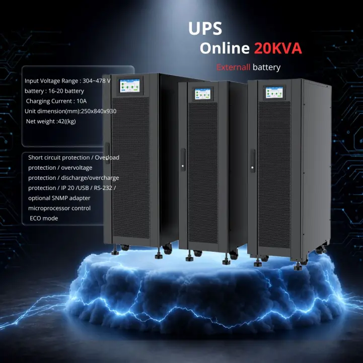`20kva Online Farsan مدل سه فاز با نمایشگر لمسی
