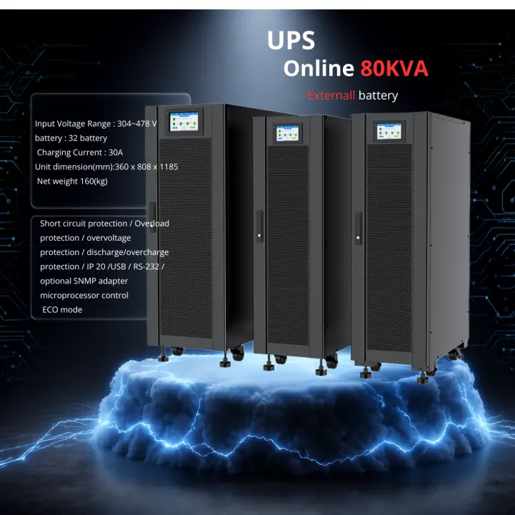 UPS 80kVA Online Farsan سه فاز با نمایشگر لمسی رنگی